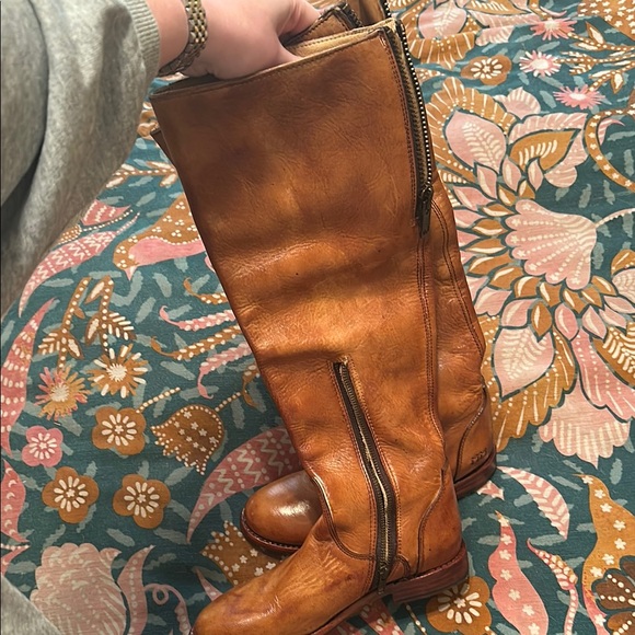 Bedstu Cognac Leather Knee-High Boots - Picture 3 of 5